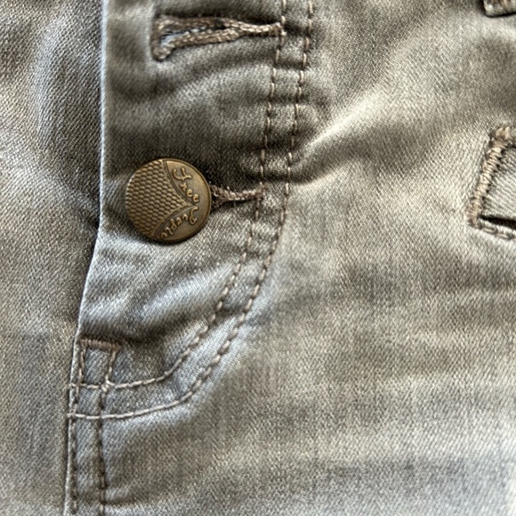 Free People Grey Moto Skinny Jeans 26 - Picture 6 of 10